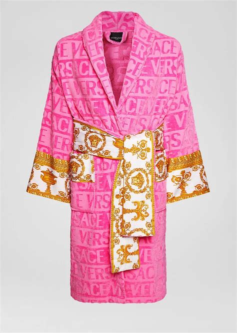 vintage versace kimono|Versace pink robe.